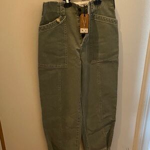 Soeur Olive Green Cargo Pants